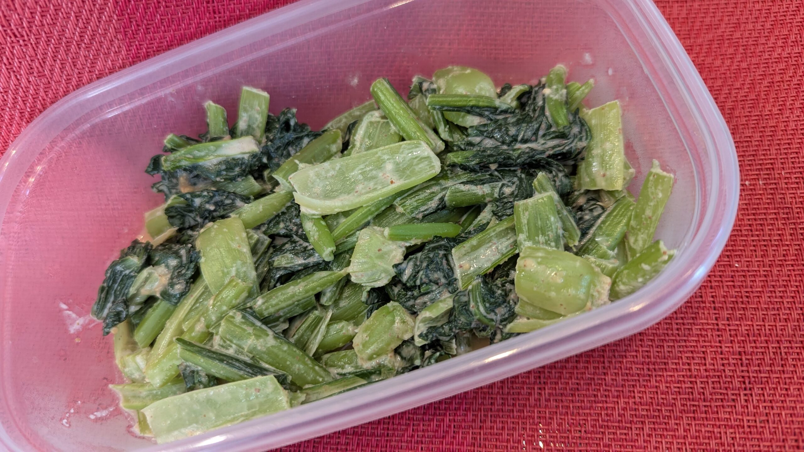 小松菜のピーナツ和え